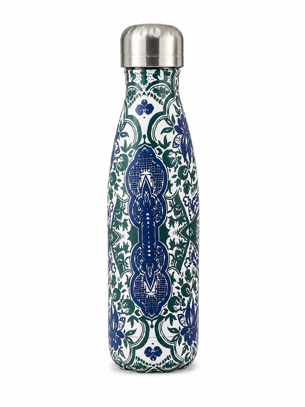 Patterned Stainless Steel Water Bottle - Swig Inspired